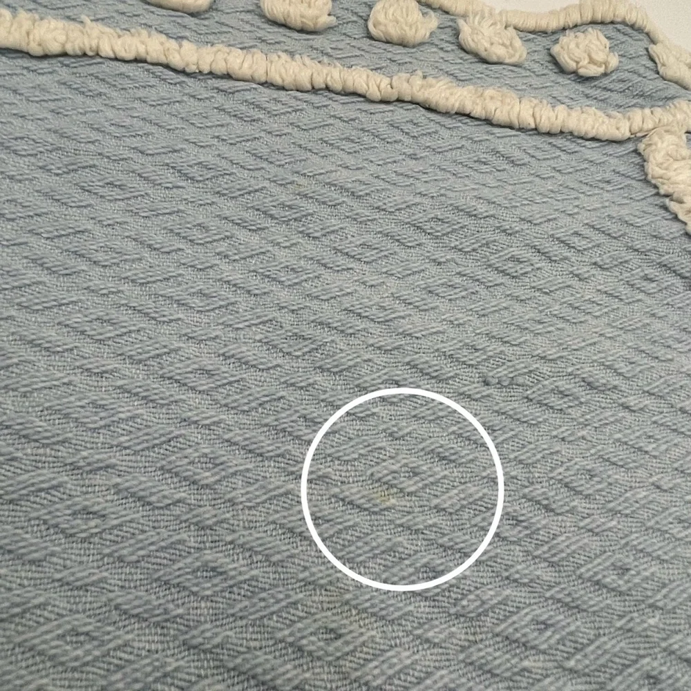 Vintage Baby Blanket Dog‎ Throw Fuzzy Texture Minimalist Simple Blue Girl Boy